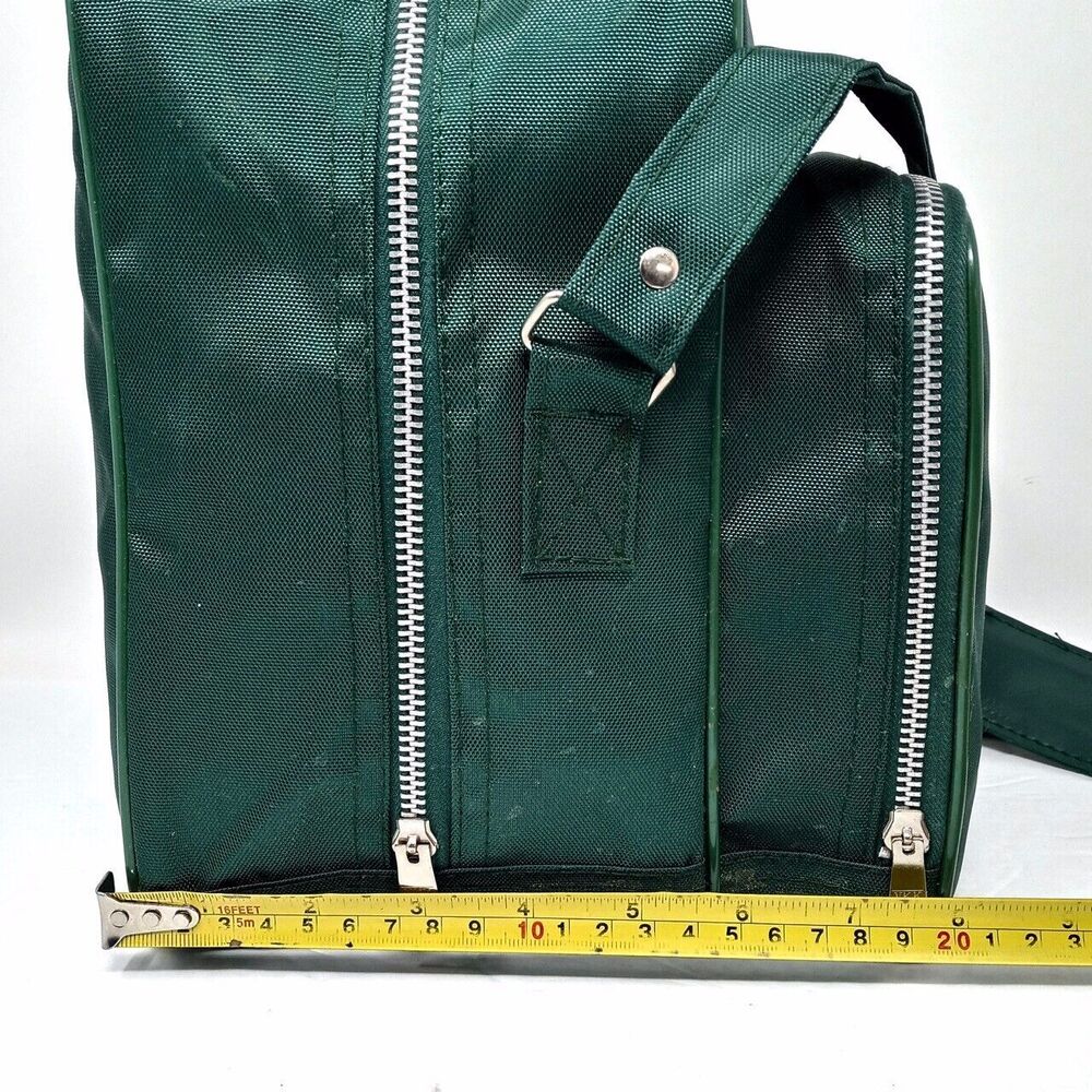 *READ* Vintage Oldsmobile Green Crossbody Side Shoulder Strap Travel Bag - Picture 14 of 16